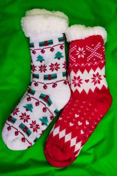 bright colored socks for Christmas or new year gifts and surprises