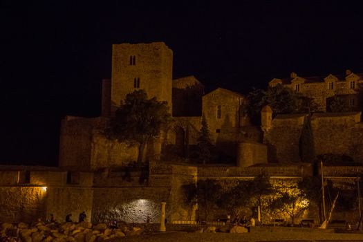discovery of Collioure on a summer evening. Pyrenes, France