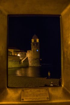 discovery of Collioure on a summer evening. Pyrenes, France