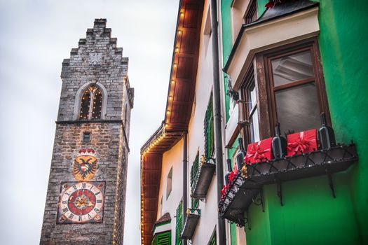 Vipiteno Alto Adige region local landmarks of Italy - the Torre delle Dodici or Zwolferturm .