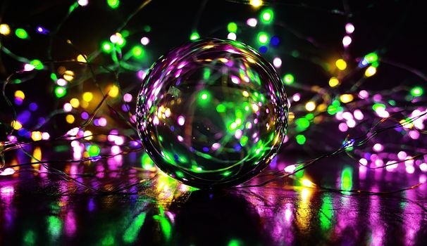 In images fortune teller crystal ball on red desk