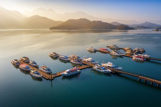 Sun moon lake in morning, Taiwan.