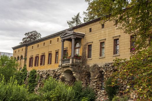 Berlin, Germany - August 17 2019 - View of the Picture Gallery historic building also known as Bildergalerie in Sanssouci palace park