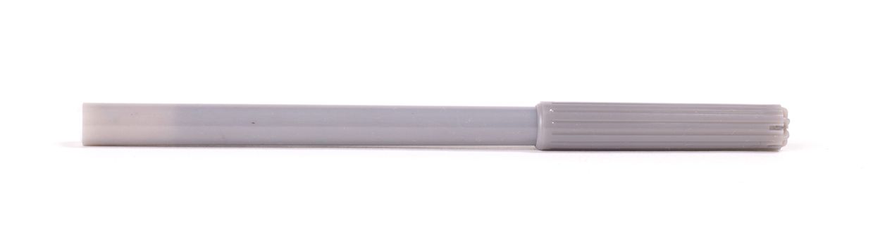 Grey felt-tip pen isolated on white background