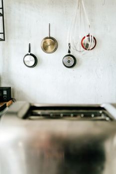 Detail image of kitchen utensils background