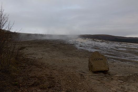 This is the original geysir in Iceland, The name of this natural phenomena gave its bname to the term. This geysir erupts regularly every few minutes. Shot during the autumn of 2019.