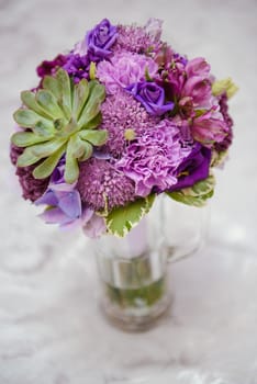 bouquet in the hands of the bride.