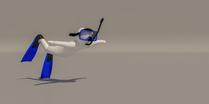 3d illustrator group of career symbols on a gray background, 3d rendering of the playing Sport. Includes a selection path.