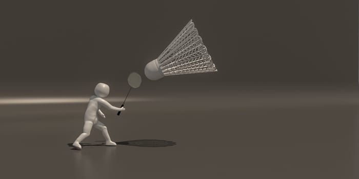 3d illustrator group of career symbols on a gray background, 3d rendering of the playing Sport. Includes a selection path.