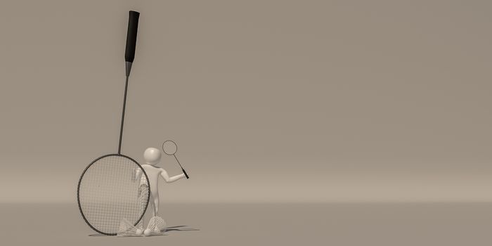 3d illustrator group of career symbols on a gray background, 3d rendering of the playing Sport. Includes a selection path.