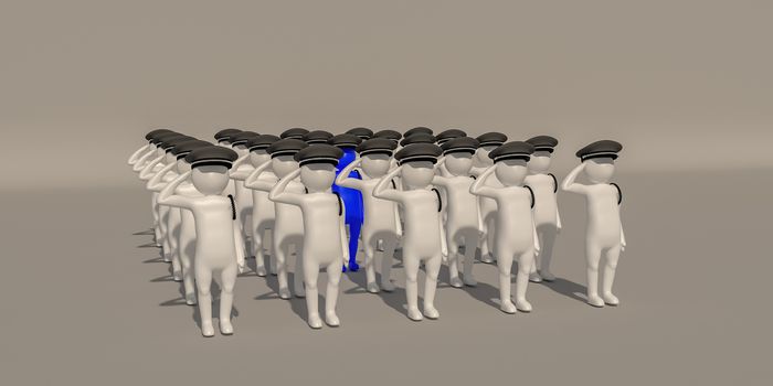 3d illustrator police  symbol on white background, 3d rendering of the playing football. Includes selection path.