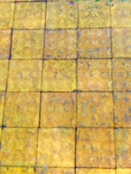 yellow tiles for the floors