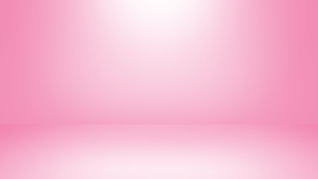 Abstract clean pink background, empty studio room background with light,Use as montage for product display,template or banner,background with copy space