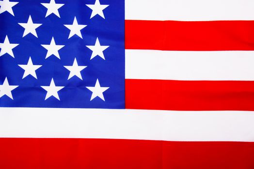 President's Day Concept, flat lay top view, America Flag background with copy space for your text