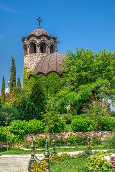 Ravadinovo, Bulgaria – 07.11.2019.  Church in the village of Ravadinovo, Bulgaria, on a summer sunny day