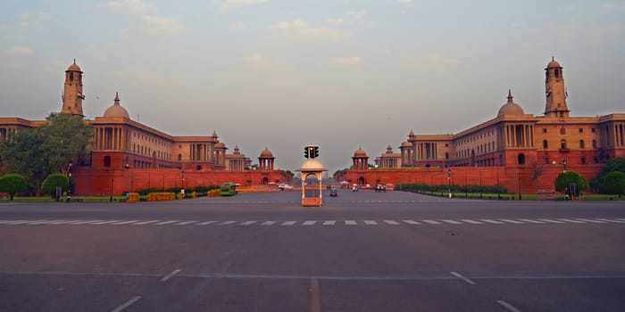The Rashtrapati Bhavan is the official residence of the President of India located at the Western end of Rajpath in New Delhi, India.