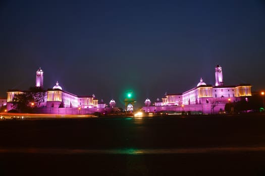 The Rashtrapati Bhavan is the official residence of the President of India located at the Western end of Rajpath in New Delhi, India.