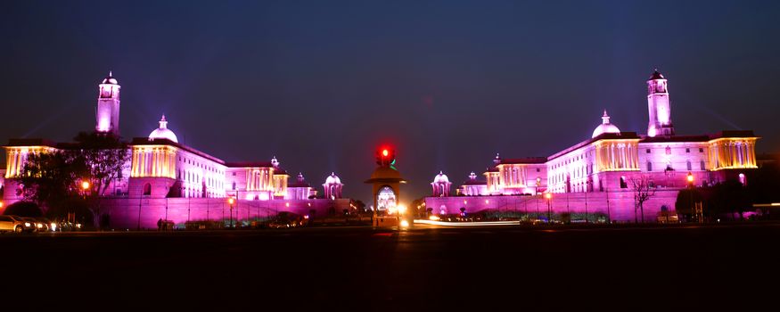 The Rashtrapati Bhavan is the official residence of the President of India located at the Western end of Rajpath in New Delhi, India.