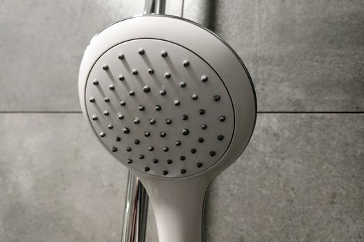 new shower head on the wooden table