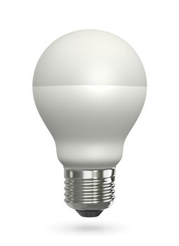 One Single LED Lamp Isolated on White Background 3D Illustration