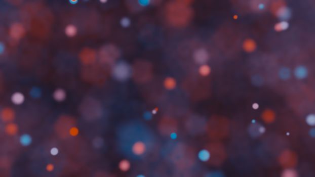 Abstract Bokeh Red and Blue Background