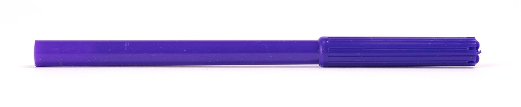 Purple felt-tip pen isolated on white background