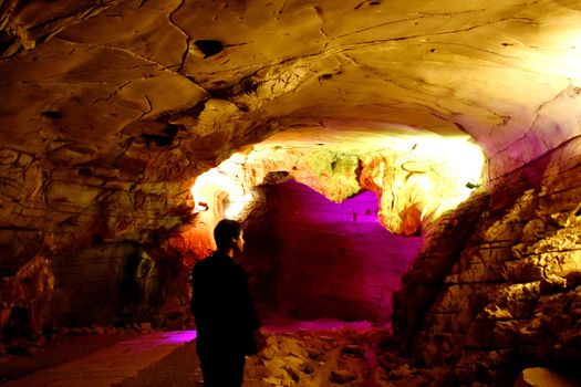 A cave situated at Belum, Kurnool AP in India