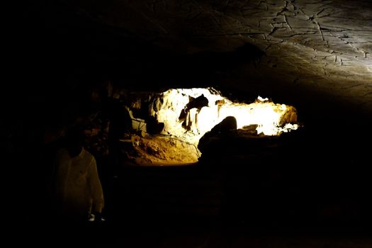 A cave situated at Belum, Kurnool AP in India