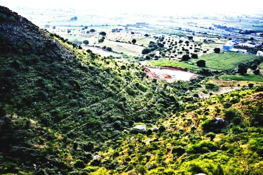 Landscape of Hill and Sky