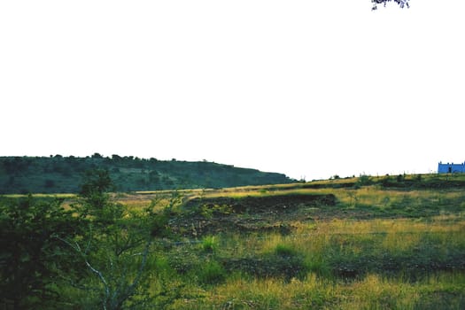 Landscape of Hill and Sky