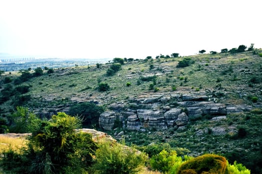 Landscape of Hill and Sky