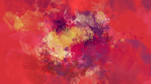 Hand painted watercolor background. Abstract multicolored spots.