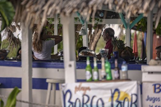 BAYAHIBE, DOMINICAN REPUBLIC 23 DECEMBER 2019: Dominican Bar Detail