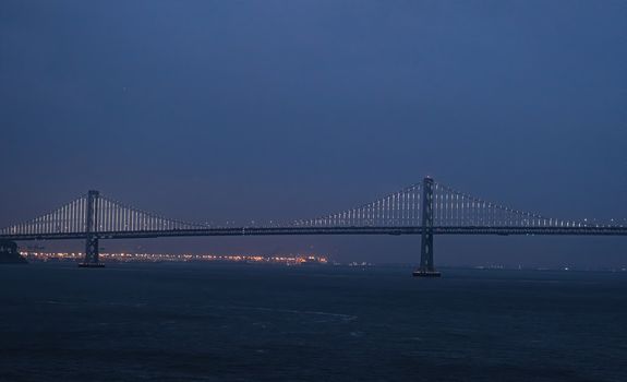 Night on the Bay Bridge in San Francisco