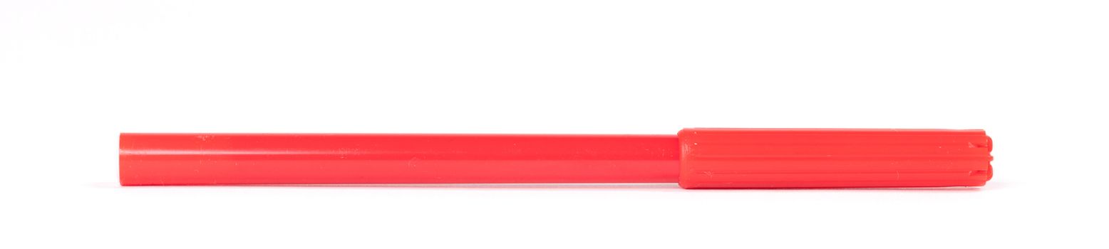 Red felt-tip pen isolated on white background