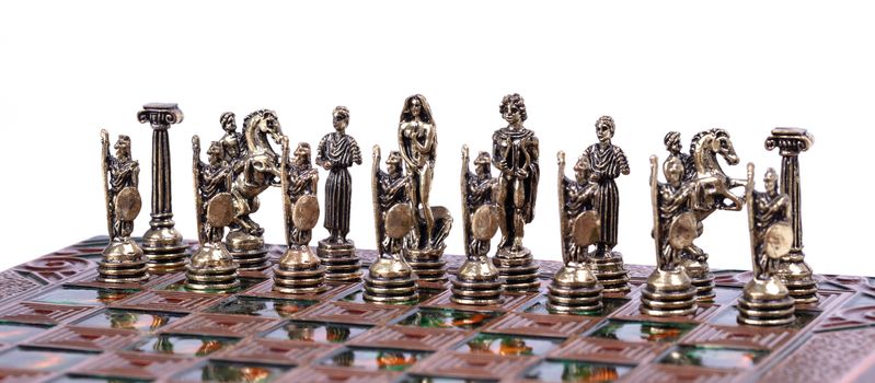 Chess pieces, for business strategy concept, isolated