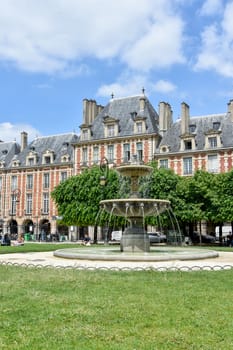 visit of Paris, Seine quay and Eiffel tower, walk in the parks of the capital of France in summer