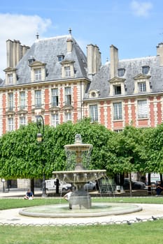 visit of Paris, Seine quay and Eiffel tower, walk in the parks of the capital of France in summer