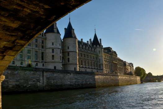 visit of Paris, Seine quay and Eiffel tower, walk in the parks of the capital of France in summer
