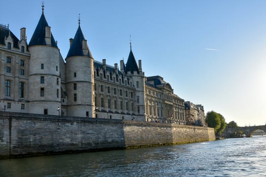 visit of Paris, Seine quay and Eiffel tower, walk in the parks of the capital of France in summer