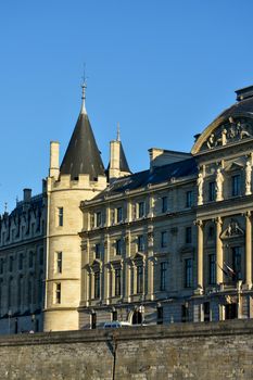 visit of Paris, Seine quay and Eiffel tower, walk in the parks of the capital of France in summer