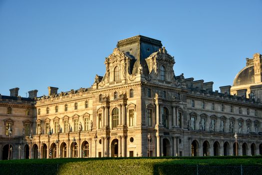 visit of Paris, Seine quay and Eiffel tower, walk in the parks of the capital of France in summer