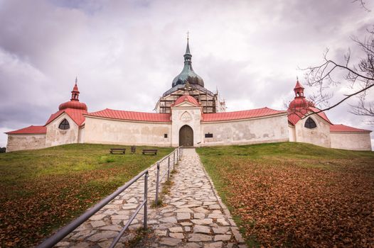 Pilgrimage Church of St John of Nepomuk at Zelena hora in Zdar nad Sazavou, national cultural heritage and the UNESCO World heritage monument