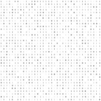 Binary code background. data symbol. Algorithm concept design. Matrix code on the screen. One and zero