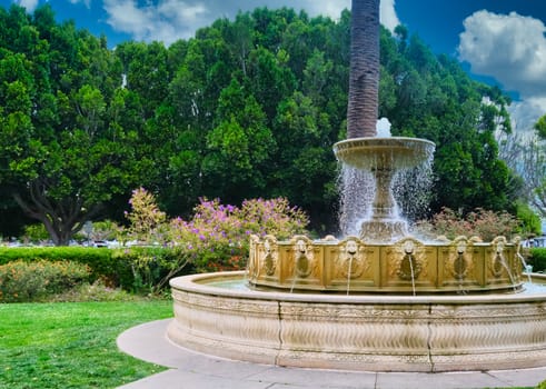 Beautiful Fountain in Sausalito Park