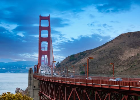 Golden Gate Bridge in Blue Hour from Sausalito