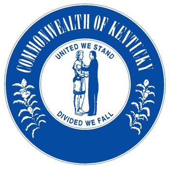 The State Seal of Kentucky on a white background