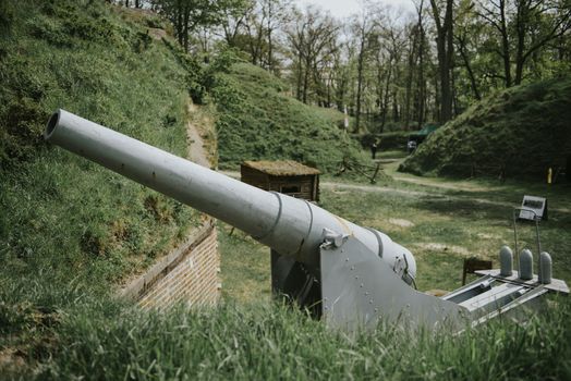 World War 2 anti-aircraft gun in Swinoujscie, Poland