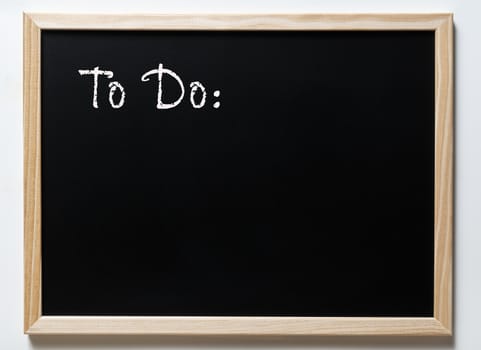 a blackboard with written  the word to do