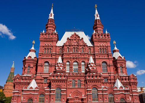 National Historic Museum at the famous Red Square in Moscow, Russia